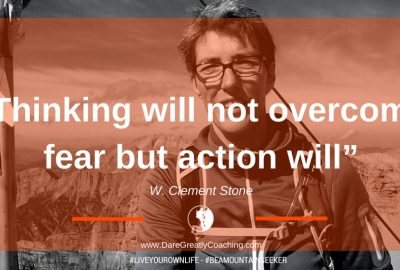 Dare Greatly Coaching | Thinking will not overcome fear